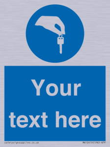 Custom Mandatory Keys Sign